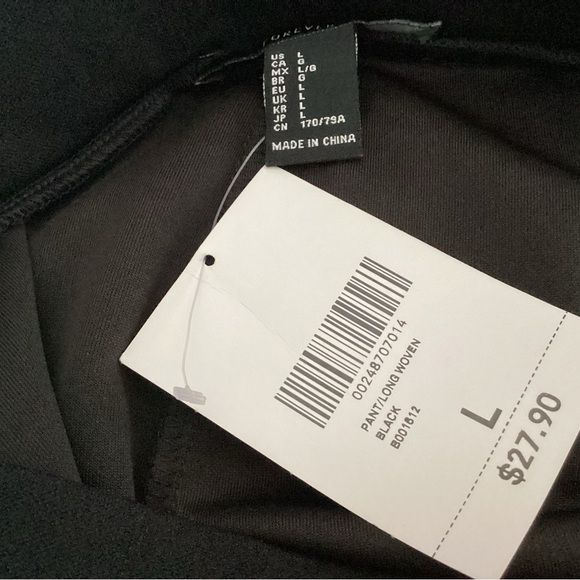 NWT wide leg self tie dress pants (L) - Picture 5 of 7